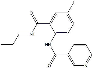 N-{4-iodo-2-[(propylamino)carbonyl]phenyl}nicotinamide 구조식 이미지