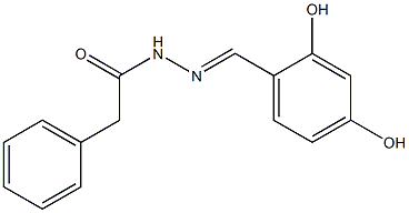 N'-(2,4-dihydroxybenzylidene)-2-phenylacetohydrazide Structure