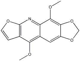 4,9-dimethoxy[1,3]dioxolo[4,5-g]furo[2,3-b]quinoline 구조식 이미지