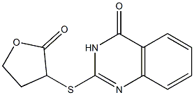 2-[(2-oxotetrahydro-3-furanyl)sulfanyl]-4(3H)-quinazolinone 구조식 이미지