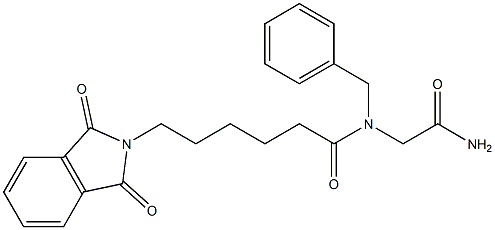 N-(2-amino-2-oxoethyl)-N-benzyl-6-(1,3-dioxo-1,3-dihydro-2H-isoindol-2-yl)hexanamide Structure