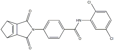 N-(2,5-dichlorophenyl)-4-(3,5-dioxo-4-azatricyclo[5.2.1.0~2,6~]dec-8-en-4-yl)benzamide 구조식 이미지