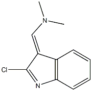 N-[(2-chloro-3H-indol-3-ylidene)methyl]-N,N-dimethylamine 구조식 이미지