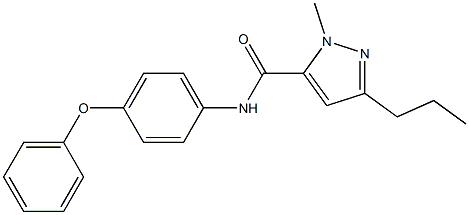 1-methyl-N-(4-phenoxyphenyl)-3-propyl-1H-pyrazole-5-carboxamide 구조식 이미지