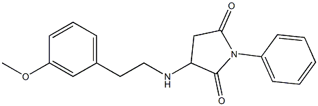3-{[2-(3-methoxyphenyl)ethyl]amino}-1-phenyl-2,5-pyrrolidinedione 구조식 이미지