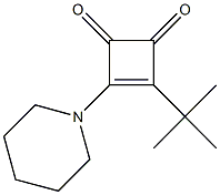 3-tert-butyl-4-(1-piperidinyl)-3-cyclobutene-1,2-dione Structure