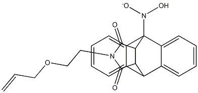17-[2-(allyloxy)ethyl]-1-[hydroxy(oxido)amino]-17-azapentacyclo[6.6.5.0~2,7~.0~9,14~.0~15,19~]nonadeca-2,4,6,9,11,13-hexaene-16,18-dione 구조식 이미지