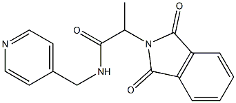 2-(1,3-dioxo-1,3-dihydro-2H-isoindol-2-yl)-N-(pyridin-4-ylmethyl)propanamide Structure