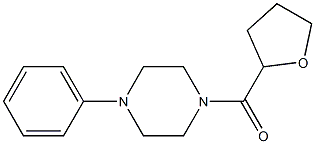 1-phenyl-4-(tetrahydro-2-furanylcarbonyl)piperazine Structure