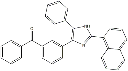 {3-[2-(1-naphthyl)-5-phenyl-1H-imidazol-4-yl]phenyl}(phenyl)methanone 구조식 이미지