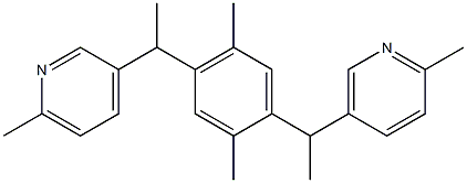 5-(1-{2,5-dimethyl-4-[1-(6-methyl-3-pyridinyl)ethyl]phenyl}ethyl)-2-methylpyridine 구조식 이미지