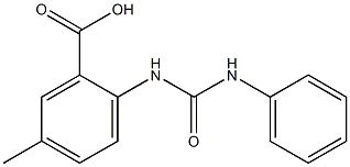 2-[(anilinocarbonyl)amino]-5-methylbenzoic acid Structure