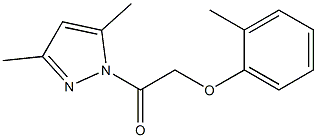 2-(3,5-dimethyl-1H-pyrazol-1-yl)-2-oxoethyl 2-methylphenyl ether Structure