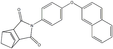 4-[4-(2-naphthyloxy)phenyl]-4-azatricyclo[5.2.1.0~2,6~]dec-8-ene-3,5-dione Structure