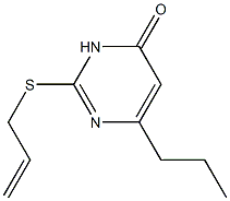 2-(allylsulfanyl)-6-propyl-4(3H)-pyrimidinone Structure