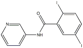 2,5-diiodo-N-(3-pyridinyl)benzamide Structure