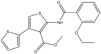methyl 2-[(2-ethoxybenzoyl)amino]-4,2'-bithiophene-3-carboxylate Structure