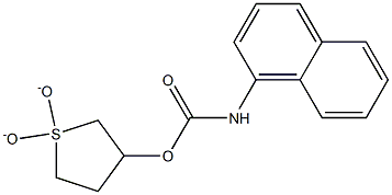 1,1-dioxidotetrahydro-3-thienyl 1-naphthylcarbamate 구조식 이미지