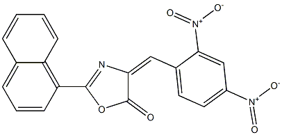 4-{2,4-dinitrobenzylidene}-2-(1-naphthyl)-1,3-oxazol-5(4H)-one 구조식 이미지