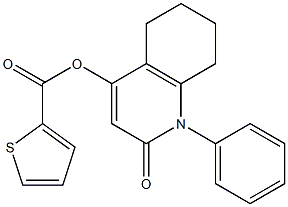 2-oxo-1-phenyl-1,2,5,6,7,8-hexahydro-4-quinolinyl 2-thiophenecarboxylate 구조식 이미지