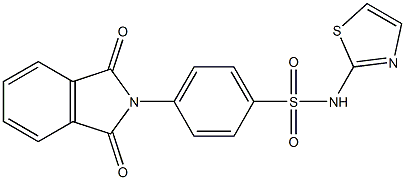 4-(1,3-dioxo-1,3-dihydro-2H-isoindol-2-yl)-N-(1,3-thiazol-2-yl)benzenesulfonamide Structure