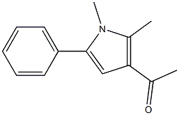 1-(1,2-Dimethyl-5-phenyl-1H-pyrrol-3-yl)ethanone Structure