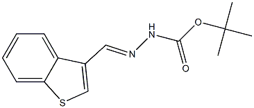 tert-butyl 2-(1-benzothien-3-ylmethylene)hydrazinecarboxylate Structure