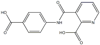 3-[(4-carboxyanilino)carbonyl]-2-pyridinecarboxylic acid 구조식 이미지