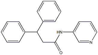 3,3-diphenyl-N-(3-pyridinyl)propanamide Structure