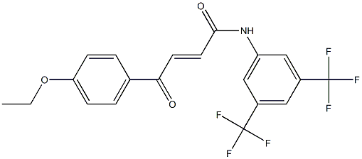 N-[3,5-bis(trifluoromethyl)phenyl]-4-(4-ethoxyphenyl)-4-oxo-2-butenamide 구조식 이미지