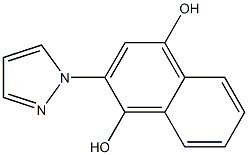 2-(1H-pyrazol-1-yl)-1,4-naphthalenediol 구조식 이미지