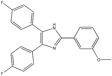 3-[4,5-bis(4-fluorophenyl)-1H-imidazol-2-yl]phenyl methyl ether Structure