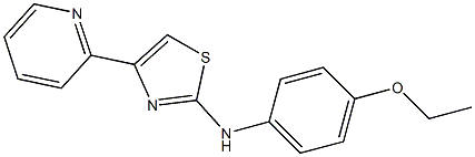 N-(4-ethoxyphenyl)-N-[4-(2-pyridinyl)-1,3-thiazol-2-yl]amine 구조식 이미지