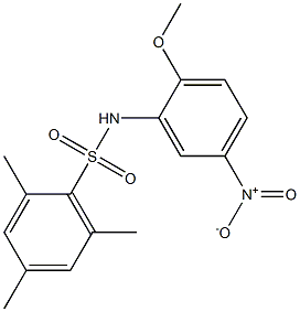 N-{5-nitro-2-methoxyphenyl}-2,4,6-trimethylbenzenesulfonamide Structure