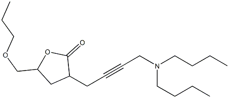 3-[4-(dibutylamino)-2-butynyl]-5-(propoxymethyl)dihydro-2(3H)-furanone 구조식 이미지