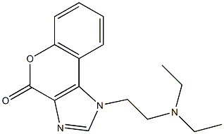 1-[2-(diethylamino)ethyl]chromeno[3,4-d]imidazol-4(1H)-one Structure