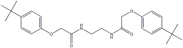 2-(4-tert-butylphenoxy)-N-(2-{[(4-tert-butylphenoxy)acetyl]amino}ethyl)acetamide Structure