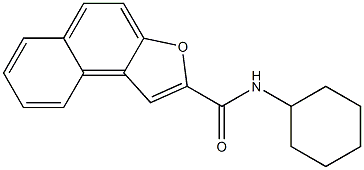 N-cyclohexylnaphtho[2,1-b]furan-2-carboxamide 구조식 이미지