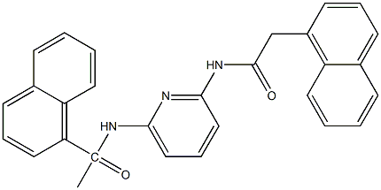 2-(1-naphthyl)-N-{6-[(1-naphthylacetyl)amino]-2-pyridinyl}acetamide 구조식 이미지