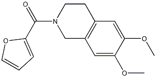 2-(2-furoyl)-6,7-dimethoxy-1,2,3,4-tetrahydroisoquinoline Structure