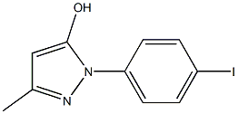 1-(4-iodophenyl)-3-methyl-1H-pyrazol-5-ol Structure