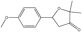 5-(4-methoxyphenyl)-2,2-dimethyldihydro-3(2H)-furanone 구조식 이미지