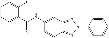 2-fluoro-N-(2-phenyl-2H-1,2,3-benzotriazol-5-yl)benzamide 구조식 이미지