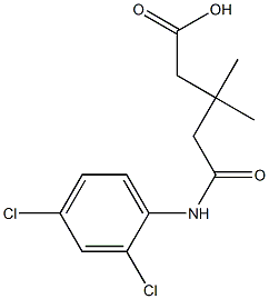 5-(2,4-dichloroanilino)-3,3-dimethyl-5-oxopentanoic acid Structure