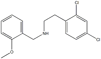 N-[2-(2,4-dichlorophenyl)ethyl]-N-(2-methoxybenzyl)amine 구조식 이미지