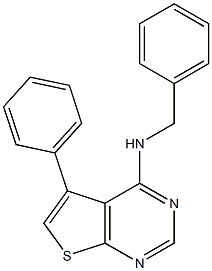 N-benzyl-5-phenylthieno[2,3-d]pyrimidin-4-amine Structure