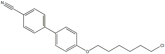 4'-[(6-chlorohexyl)oxy][1,1'-biphenyl]-4-carbonitrile 구조식 이미지