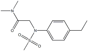 2-[4-ethyl(methylsulfonyl)anilino]-N,N-dimethylacetamide Structure