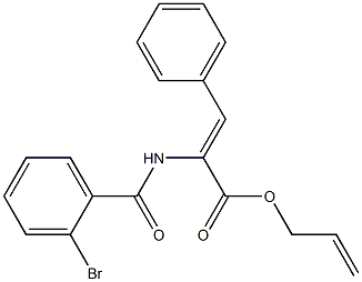 allyl 2-[(2-bromobenzoyl)amino]-3-phenylacrylate Structure