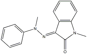1-methyl-1H-indole-2,3-dione 3-[methyl(phenyl)hydrazone] Structure